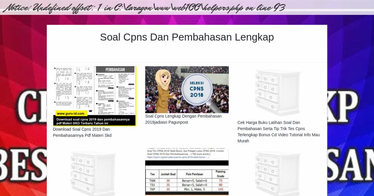 Soal Cpns Dan Pembahasan Lengkap