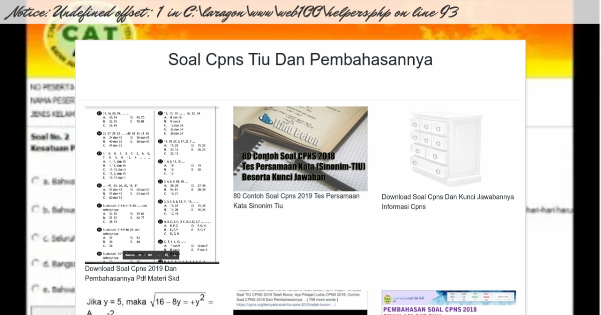 Soal Cpns Tiu Dan Pembahasannya