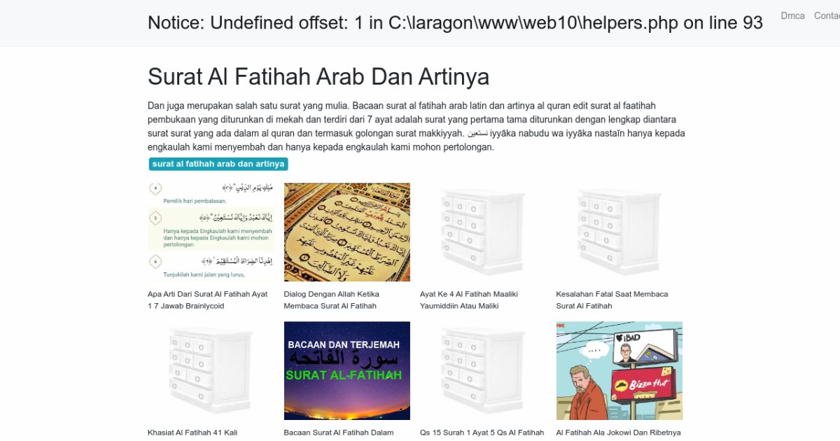 Surat Al Fatihah Arab Dan Artinya