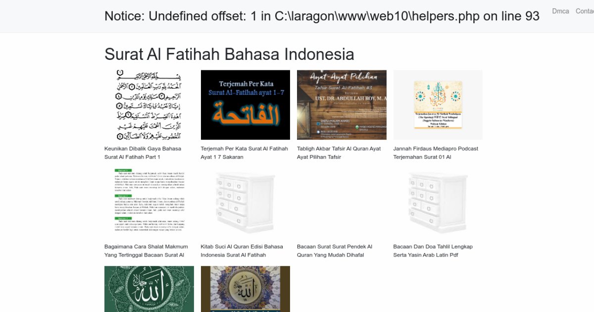 Surat Al Fatihah Bahasa Indonesia