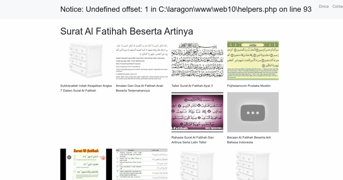 Surat Al Fatihah Beserta Artinya