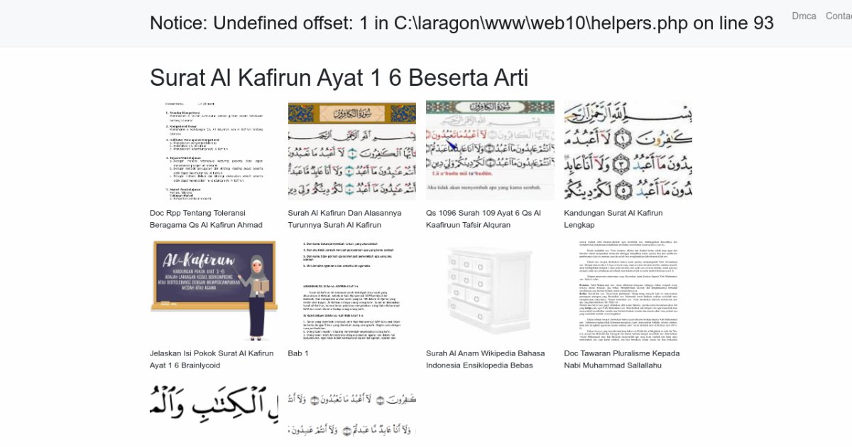 Surat Al Kafirun Ayat 1 6 Beserta Arti