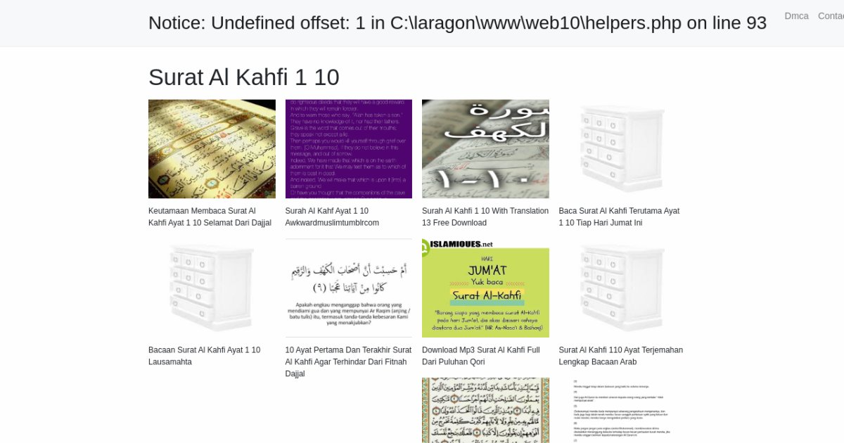 Surat Al Kahfi 1 10