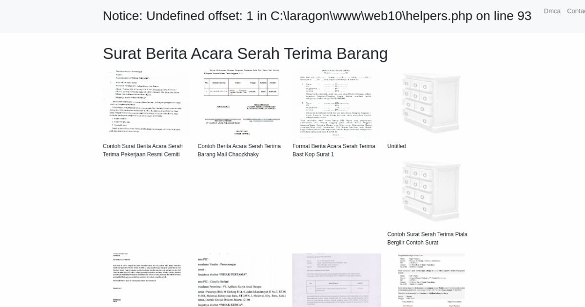 Surat Berita Acara Serah Terima Barang