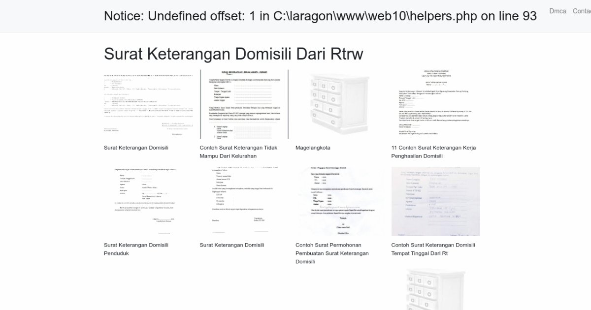 Surat Keterangan Domisili Dari Rtrw