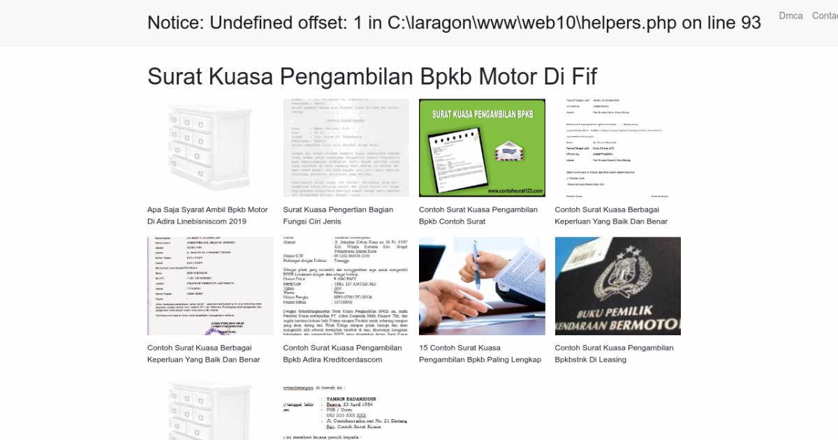 Surat Kuasa Pengambilan Bpkb Motor Di Fif