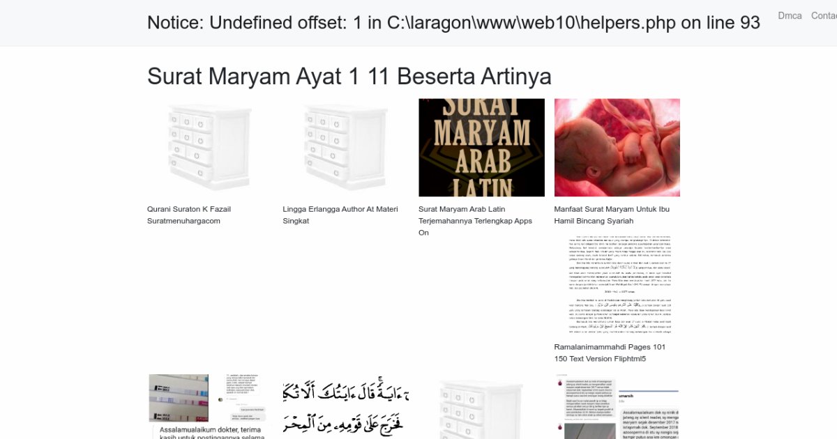 Surat Maryam Ayat 1 11 Beserta Artinya