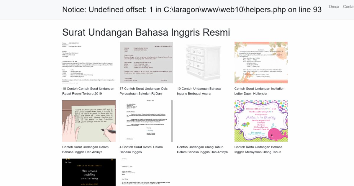 Surat Undangan Bahasa Inggris Resmi