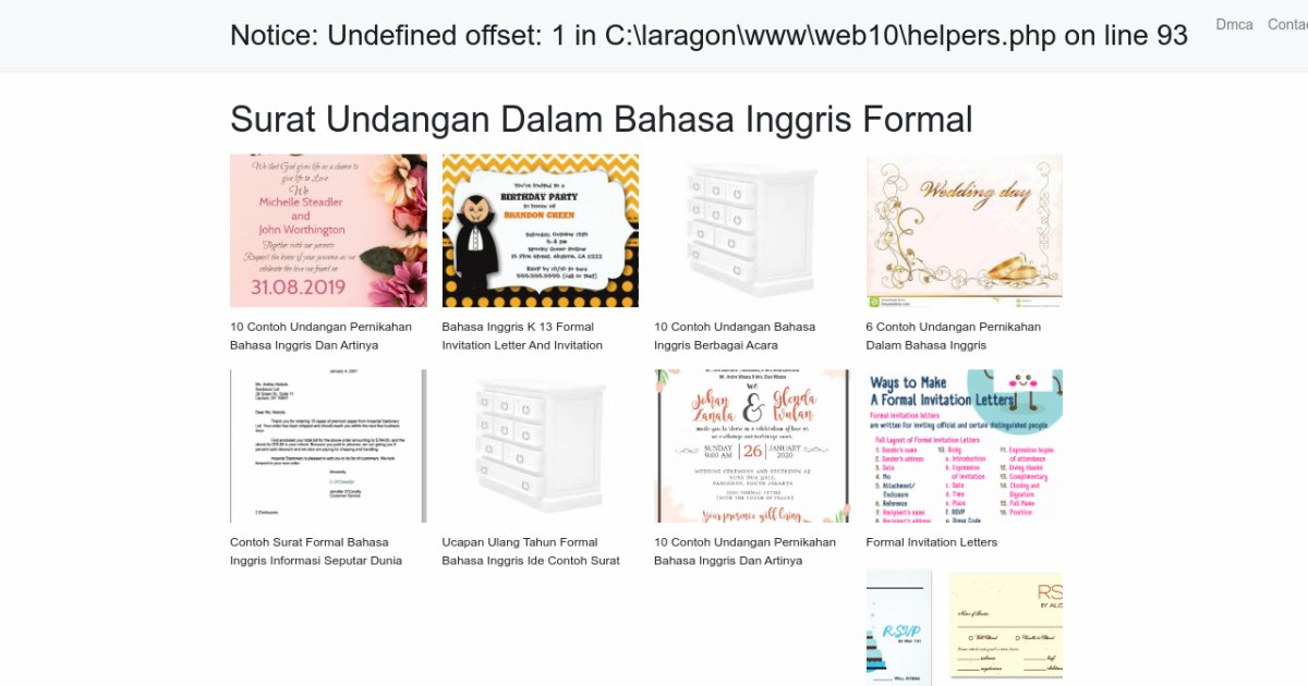 Surat Undangan Dalam Bahasa Inggris Formal