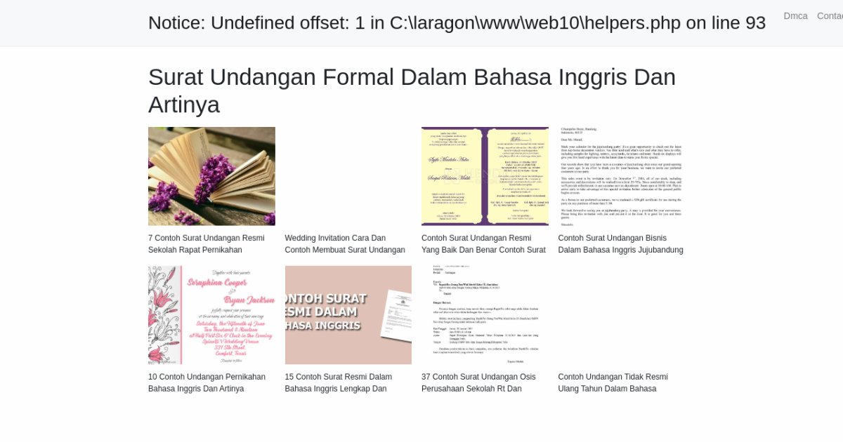 Surat Undangan Formal Dalam Bahasa Inggris Dan Artinya