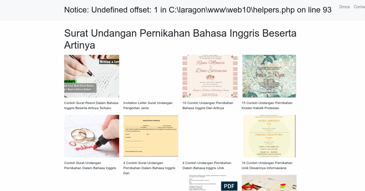 Surat Undangan Pernikahan Bahasa Inggris Beserta Artinya