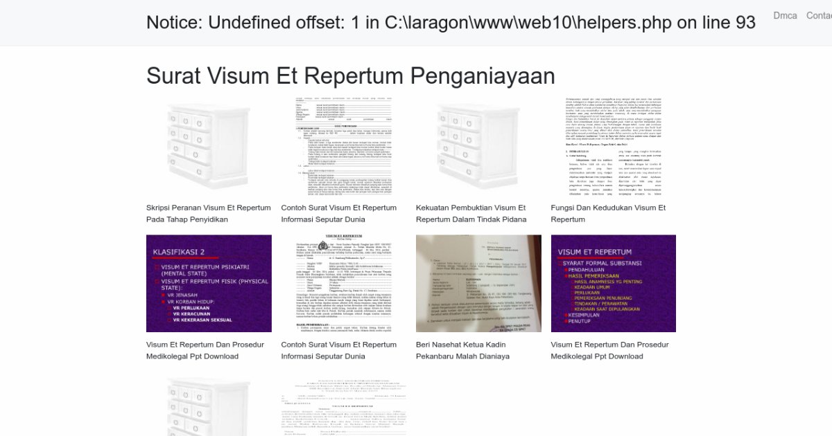 Surat Visum Et Repertum Penganiayaan