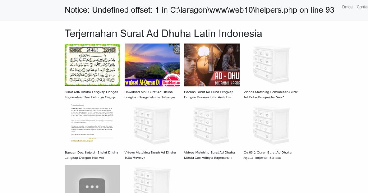 Terjemahan Surat Ad Dhuha Latin Indonesia