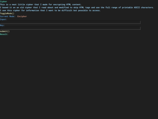 coding/encryptor screenshot