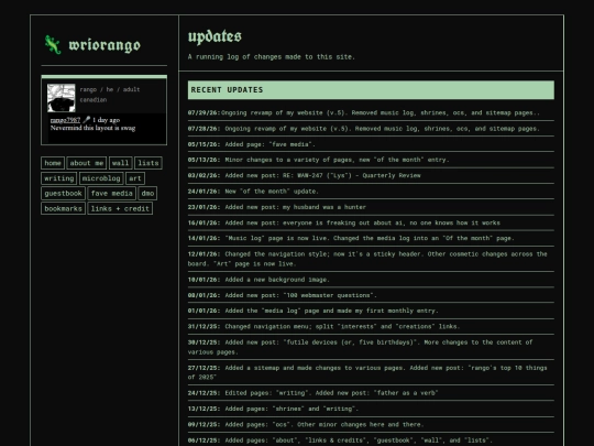 updates screenshot