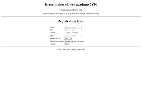 Website screenshot
