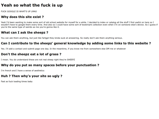 faq screenshot