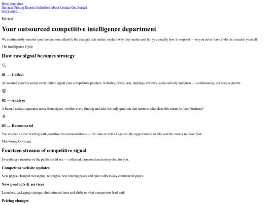 services screenshot