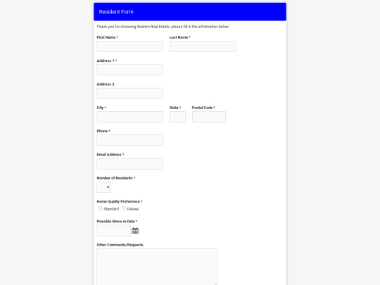 Ibrahim real estate form screenshot