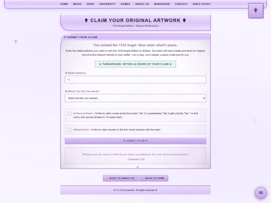 claim screenshot