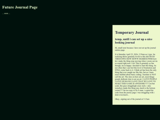 journal screenshot