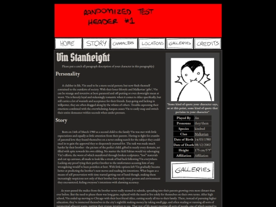 Website screenshot