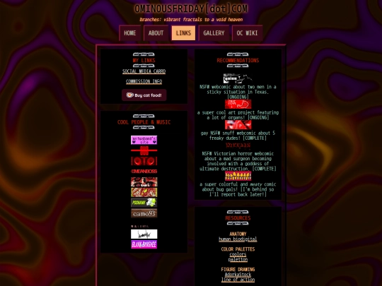 links screenshot