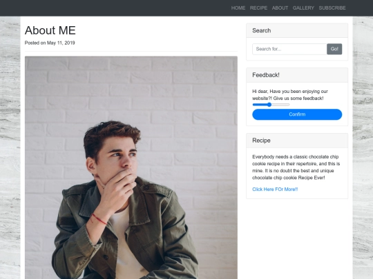 aboutme screenshot