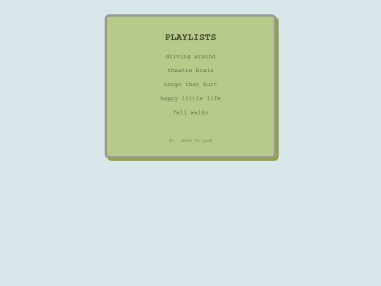 playlists screenshot