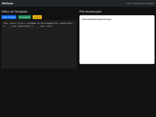 RPGTools/editor screenshot