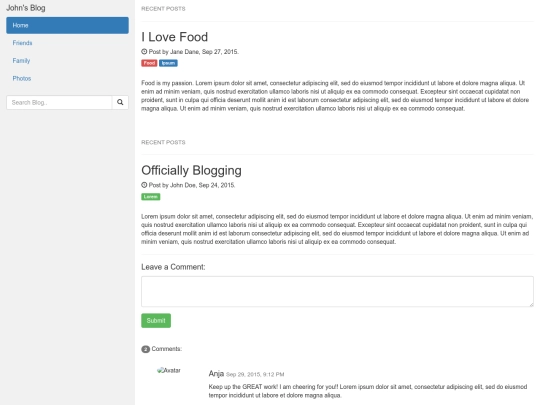 projetoweb/bootstrapthemes/blog screenshot