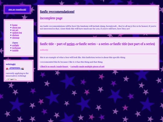 probably_unneeded/ficrecs screenshot