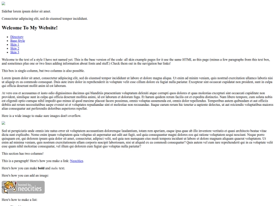 test screenshot