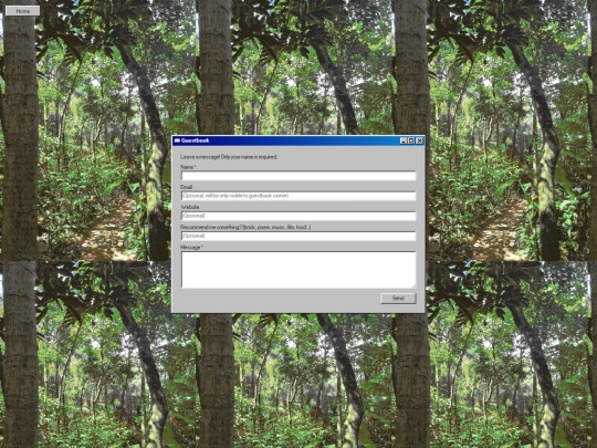 guestbook screenshot