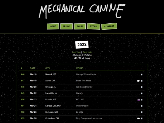 Website screenshot
