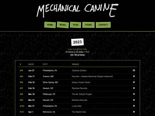 Website screenshot