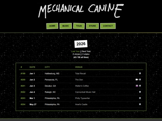 Website screenshot