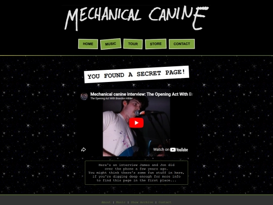 Website screenshot