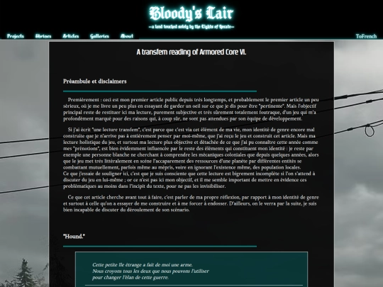Website screenshot