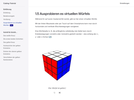 tutorial/virtual-cube screenshot