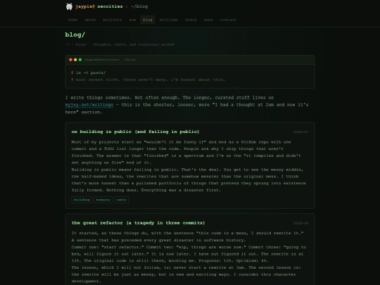 blog screenshot