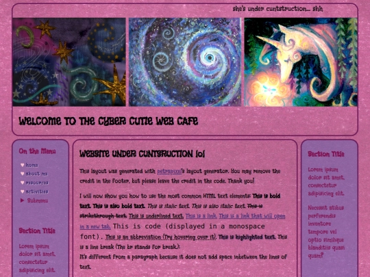 Website screenshot