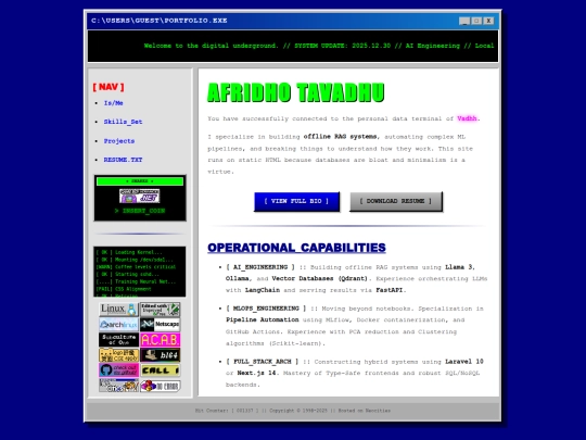Website screenshot