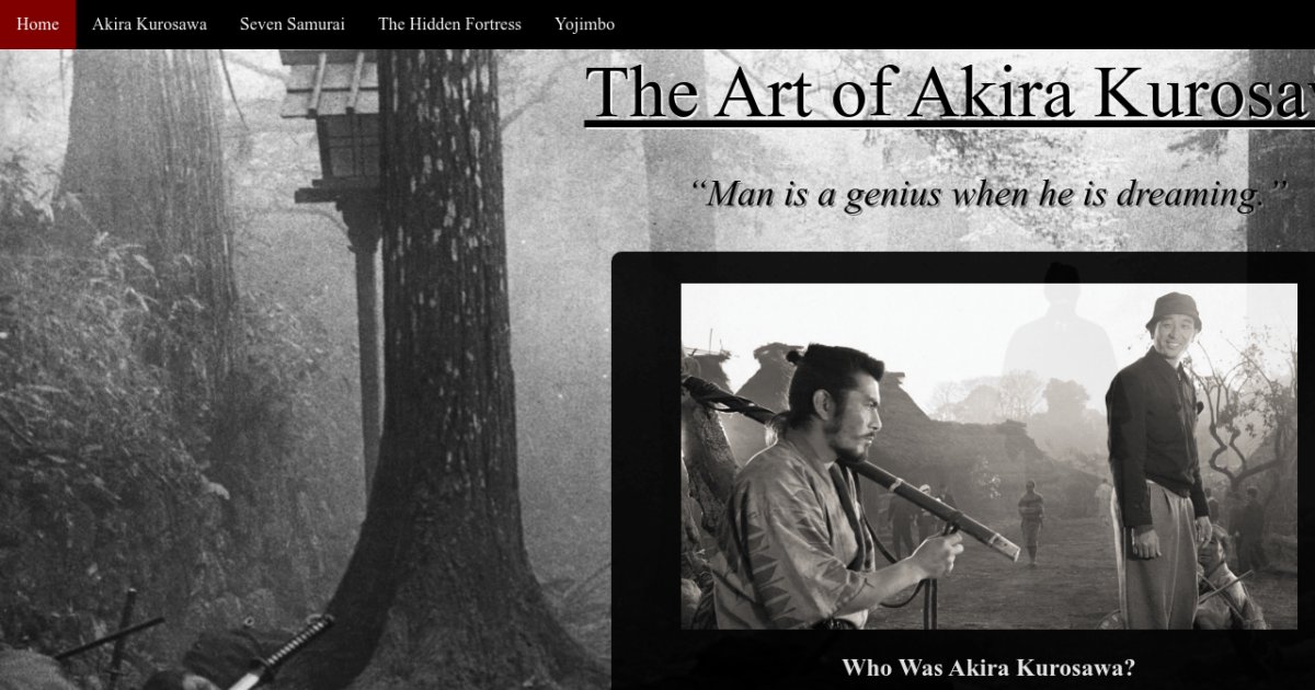 THE ART OF 素早かっ AKIRA KUROSAWA