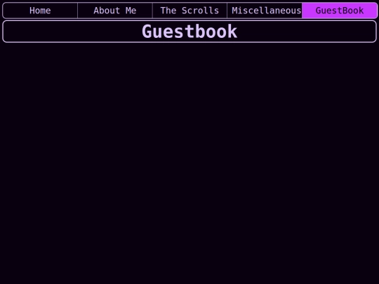 guestbook screenshot