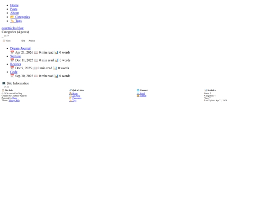 categories screenshot