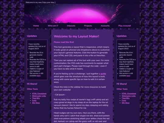 Website screenshot