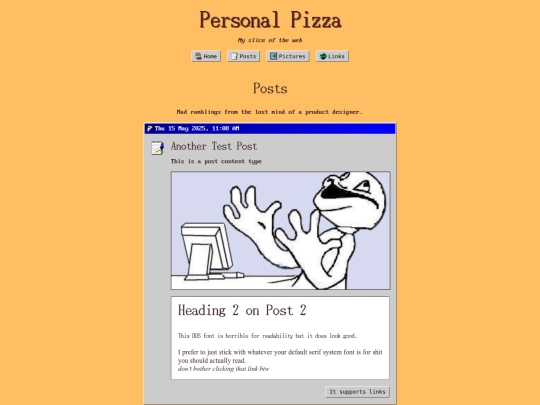 posts screenshot