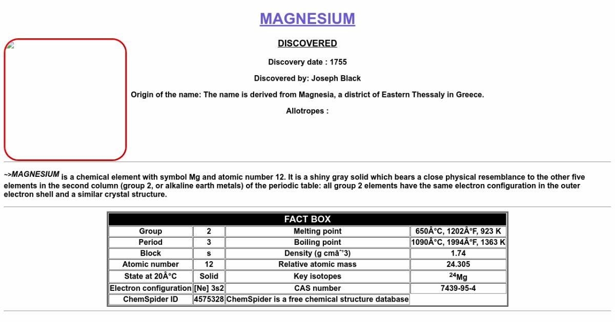 MAGNESIUM