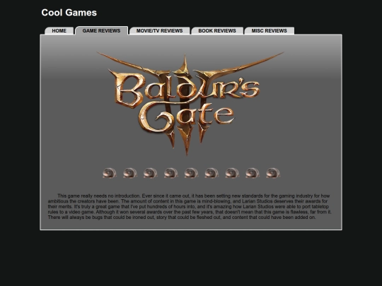 Website screenshot